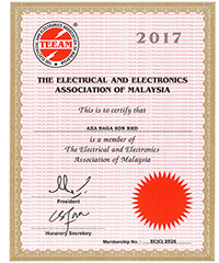 Member of The Electrical and Electronics Association of Malaysia #EC(C)2526